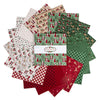 Christmas Time 10" Stacker Christmas Fabric - 10-17820-42 - 42-Piece Precut - Riley Blake Quilting Cotton Fabric