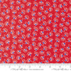 Image of On The Porch Wishes Country Red quilting cotton fabric by My and My Sister Designs for Moda Fabrics. Features flowers on a red background. Cute Little Fabric Shop.