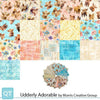 Udderly Adorable Fat Quarter Bundle Floral Fabric - FATQU UDAD 3PKU - 16-Piece Precut - QT Fabrics Quilting Cotton Fabric