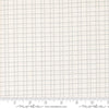 Image of Makers Delight Crosshatch White Platinum by Chrissy Lux for Moda Fabrics. Features a grid on a white background. Cute Little Fabric Shop.