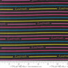 Image of Makers Delight Handmade Stripe Super Black by Chrissy Lux for Moda Fabrics. Features stripes on a black background. Cute Little Fabric Shop.