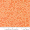 Image of Makers Delight Doodles Cantaloupe by Chrissy Lux for Moda Fabrics. Features hearts and flowers on an orange background. Cute Little Fabric Shop.