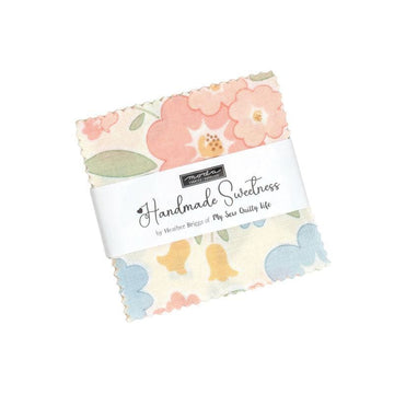 SALE Handmade Sweetness 2.5" Squares Mini Charm Pack Floral Fabric - 31790MC - Moda Fabrics Quilting Cotton Fabric