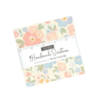 Handmade Sweetness Charm Pack Floral Fabric - 31790PP - 42-piece Precut - Moda Fabrics Quilting Cotton Fabric