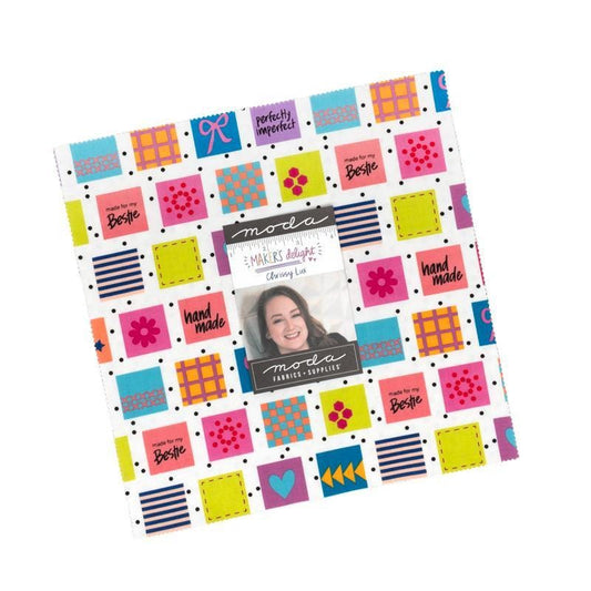 SALE Makers Delight Layer Cake Geometric Fabric - 28100LC - 42-Piece Precut - Moda Fabrics Quilting Cotton Fabric