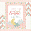 SALE Love You to the Moon Coral Panel Quilt Kit Starry Fabric - KT-18271 - Riley Blake Quilting Cotton Fabric