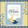 SALE Love You to the Moon Blue Panel Quilt Kit Starry Fabric - KT-18270 - Riley Blake Quilting Cotton Fabric