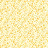 Image of Udderly Adorable Ditsy Floral Corn quilting cotton fabric by Morris Creative Group for QT Fabrics. Features flowers on a yellow background. Cute Little Fabric Shop.
