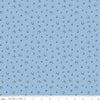 Image of Traditional 30's Berries Blue quilting cotton fabric by Lindsay Wilkes for Riley Blake Designs. Features berries on a blue background. Cute Little Fabric Shop.