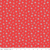 Image of Traditional 30's Berries Red quilting cotton fabric by Lindsay Wilkes for Riley Blake Designs. Features berries on a red background. Cute Little Fabric Shop.