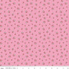 Image of Traditional 30's Berries Pink quilting cotton fabric by Lindsay Wilkes for Riley Blake Designs. Features berries on a pink background. Cute Little Fabric Shop.