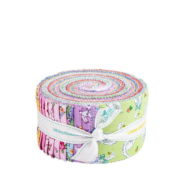 SALE Traditional 30's 2.5" Rolie Polie Floral Fabric - RP-18240-40 - 40-Piece Precut - Riley Blake Quilting Cotton Fabric