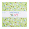 SALE Traditional 30's 10" Stacker Bundle Floral Fabric - 10-18240-42 - 42-piece Precut - Riley Blake Quilting Cotton Fabric