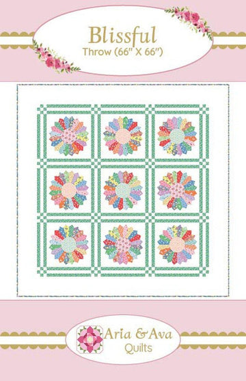 SALE Aria & Ava Quilts Blissful Quilt PATTERN Precut Friendly Pattern - Riley Blake INSTRUCTIONS Only