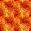 Image of Dreamweaver Color Burst Burnt Orange quilting cotton fabric by Morris Creative Group for QT Fabrics. Features an abstract pattern on an orange background. Cute Little Fabric Shop.