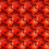 Image of Dreamweaver Foliage Tomato quilting cotton fabric by Morris Creative Group for QT Fabrics. Features an abstract pattern on a red background. Cute Little Fabric Shop.