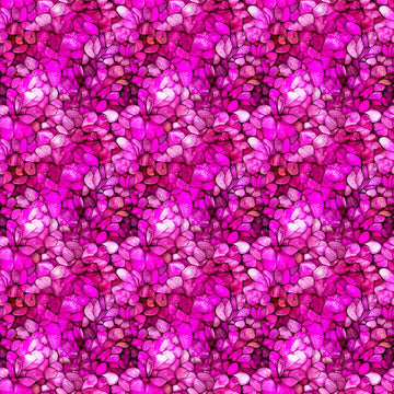 Image of Dreamweaver Petals Fuchsia quilting cotton fabric by Morris Creative Group for QT Fabrics. Features an abstract pattern on a pink background. Cute Little Fabric Shop.