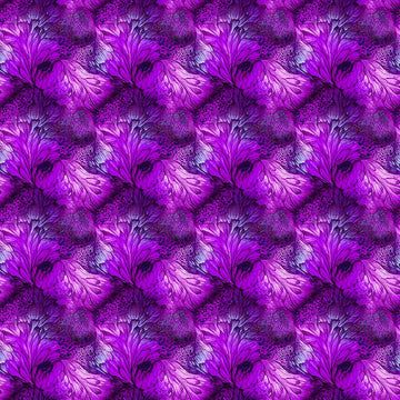 Image of Dreamweaver Foliage Purple quilting cotton fabric by Morris Creative Group for QT Fabrics. Features an abstract pattern on a purple background. Cute Little Fabric Shop.
