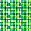 Image of QT Foodies Geo Check Green quilting cotton fabric by Morris Creative Group for QT Fabrics. Features squares on a green background. Cute Little Fabric Shop.