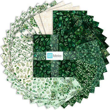 Sylvan Essence 10" Stacker Leaf Fabric - 10SQ SYES 6PKS - 42-Piece Precut - QT Fabrics Quilting Cotton Fabric