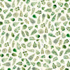 Image of Sylvan Essence Leaf Blender Eggshell quilting cotton fabric by Morris Creative Group for QT Fabrics. Features leaves on a white background. Cute Little Fabric Shop.