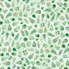 Image of Sylvan Essence Leaf Blender Light Green quilting cotton fabric by Morris Creative Group for QT Fabrics. Features leaves on a green background. Cute Little Fabric Shop.