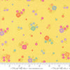 Image of Joysome Hand Picked Sunshine quilting cotton fabric by Corey Yoder for Moda Fabrics. Features flowers on a yellow background. Cute Little Fabric Shop.
