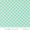 Image of Joysome Charming Check Seaglass quilting cotton fabric by Corey Yoder for Moda Fabrics. Features squares on a blue green background. Cute Little Fabric Shop.