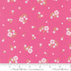 Image of Joysome Hand Picked Petunia quilting cotton fabric by Corey Yoder for Moda Fabrics. Features flowers on a pink background. Cute Little Fabric Shop.