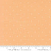 Image of Joysome Tiny Peel Cantaloupe quilting cotton fabric by Corey Yoder for Moda Fabrics. Features tiny xs on an orange background. Cute Little Fabric Shop.