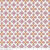 Image of Where the Wild Flowers Area Damask Cream quilting cotton fabric by Judi Madsen for Riley Blake Designs. Features a geometric pattern on a cream background. Cute Little Fabric Shop.