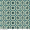 Image of Where the Wild Flowers Area Damask Sage quilting cotton fabric by Judi Madsen for Riley Blake Designs. Features a geometric pattern on a green background. Cute Little Fabric Shop.