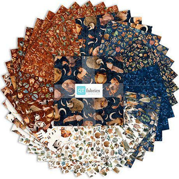 Terrors of the Pleistocene 10" Stacker Ice Age Fabric - 10SQ TOTP 6PKT - 42-Piece Precut - QT Fabrics Quilting Cotton Fabric