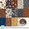 Terrors of the Pleistocene Fat Quarter Bundle Ice Age Fabric - FATQU TOTP 6PKT - 15-Piece Precut - QT Fabrics Quilting Cotton Fabric