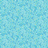 Image of Little Squirt Bubbles Turquoise quilting cotton fabric by Morris Creative Group for QT Fabrics. Features circles on a blue background. Cute Little Fabric Shop.