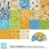 Daisy Delights 2.5" Rolie Polie Floral Fabric - STRIP DADE 6PKX - 42-Piece Precut - QT Fabrics Quilting Cotton Fabric