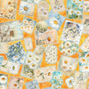 Image of Daisy Delights Daisy Patches Orange quilting cotton fabric by Morris Creative Group for QT Fabrics. Features flowers on an orange background. Cute Little Fabric Shop.