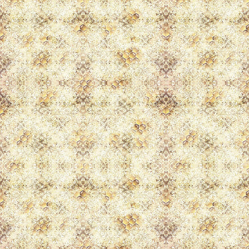 Image of Daisy Delights Bee Blender Cream quilting cotton fabric by Morris Creative Group for QT Fabrics. Features hexagons on a cream background. Cute Little Fabric Shop.