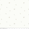 Image of Hush Hush 6 Petal Perfect White quilting cotton fabric by assorted designers for Riley Blake Designs. Features flowers on a white background. Cute Little Fabric Shop.