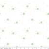 Image of Hush Hush 6 Total Reflection White quilting cotton fabric by assorted designers for Riley Blake Designs. Features stars on a white background. Cute Little Fabric Shop.