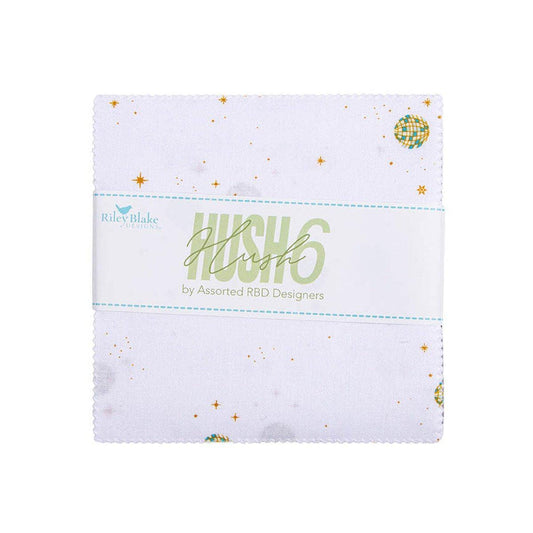 SALE Hush Hush 6 5" Stacker Minimalism Fabric - 5-18340-42 - 42-Piece Precut - Riley Blake Quilting Cotton Fabric