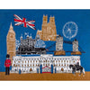 SALE Batiks Around the World London Panel Rainstorm Blue British Fabric - BT23760 - Riley Blake Quilting Cotton Fabric