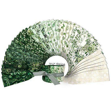 Sylvan Essence 2.5" Rolie Polie Leaf Fabric - STRIP SYES 6PKX - 42-Piece Precut - QT Fabrics Quilting Cotton Fabric