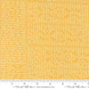 Image of Bug Collector In The News Sunshine quilting cotton fabric by Sweetwater for Moda Fabrics. Features words on a yellow background. Cute Little Fabric Shop.