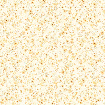 Image of Udderly Adorable Ditsy Floral Cream quilting cotton fabric by Morris Creative Group for QT Fabrics. Features flowers on a cream background. Cute Little Fabric Shop.