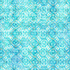 Image of Udderly Adorable Geo Stripe Turquoise quilting cotton fabric by Morris Creative Group for QT Fabrics. Features a geometric pattern on a blue background. Cute Little Fabric Shop.