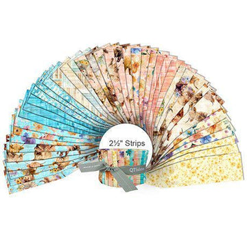 Udderly Adorable 2.5" Rolie Polie Cow Fabric - STRIP UDAD 6PKX - 42-Piece Precut - QT Fabrics Quilting Cotton Fabric