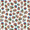 Image of Flight of the Hummingbird Floral Bouquets quilting cotton fabric by Morris Creative Group for QT Fabrics. Features flowers on a white background. Cute Little Fabric Shop.