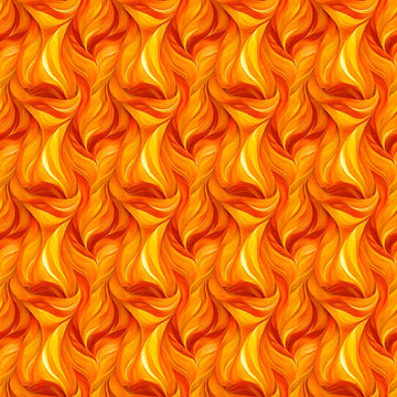 Image of Dreamweaver Flames Orange quilting cotton fabric by Morris Creative Group for QT Fabrics. Features an abstract pattern on an orange background. Cute Little Fabric Shop.