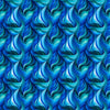 Image of Dreamweaver Flames Royal quilting cotton fabric by Morris Creative Group for QT Fabrics. Features an abstract pattern on a blue background. Cute Little Fabric Shop.